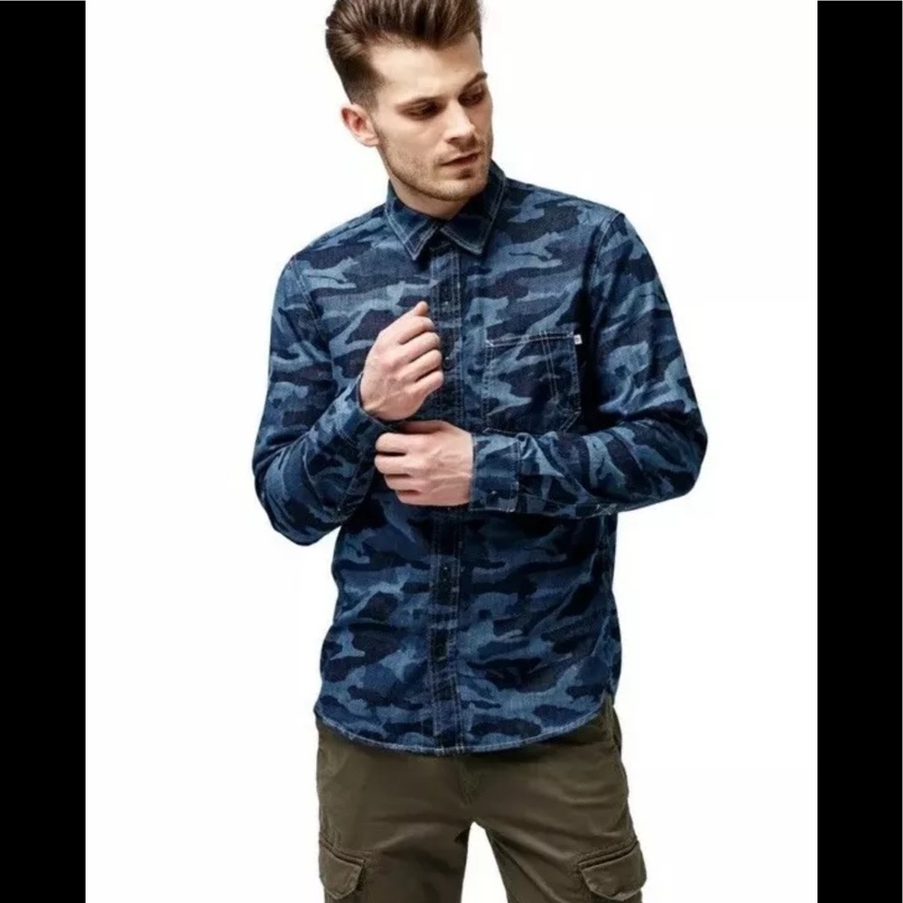 Timberland Men Mumford River Stretch Denim Shirt